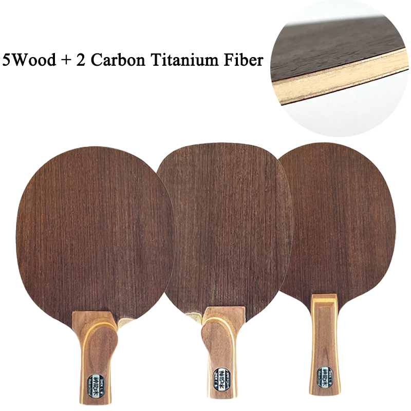 Table Tennis Paddles - Chinese/Japanse Penhold Tafeltennisbat 5 Hout 2