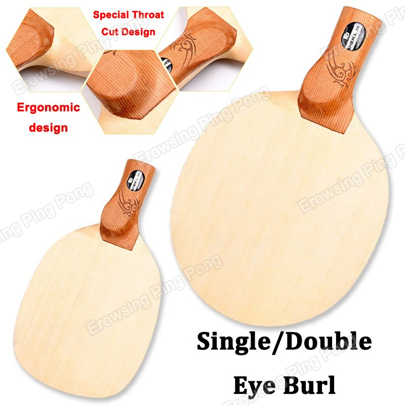 Table Tennis Paddles - 1-Ply Hinoki Tafeltennis Blade Chinese/Japanse Penhold