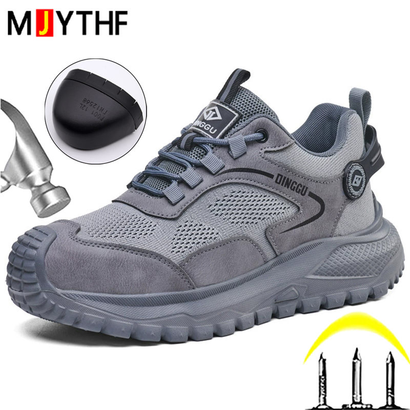 Anti Loop Rubber - Lichtgewicht werkveiligheidsschoenen Heren Anti-Smash Anti-lek werkschoenen