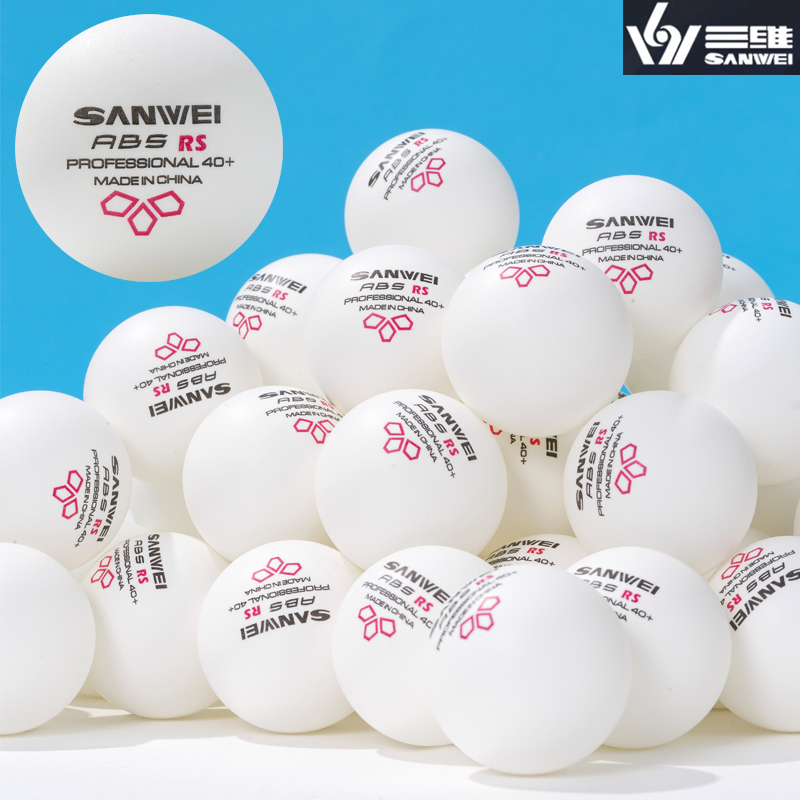Table Tennis Olympics - SANWEI RS40+ 3-sterren tafeltennisballen gefelst ABS