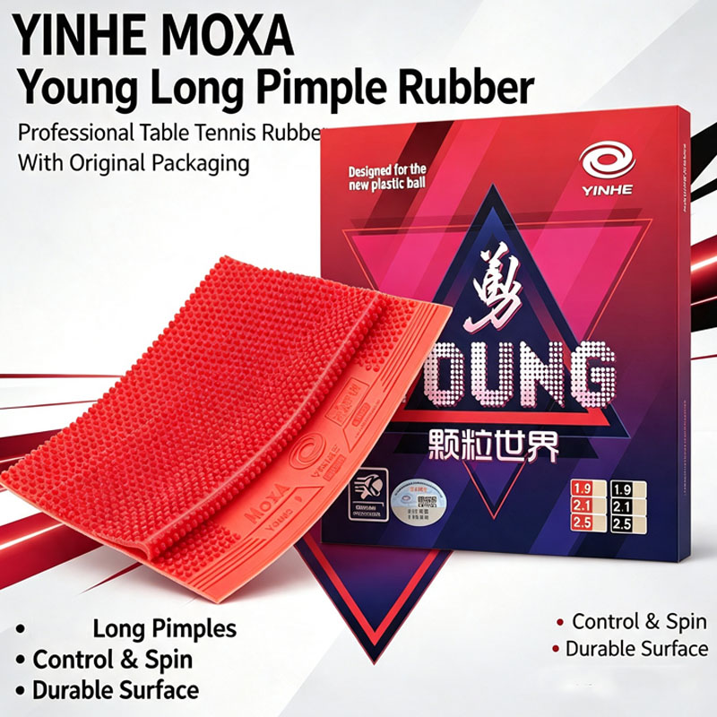 Table Tennis Olympics - Origineel YINHE YOUNG Long Pips-Out Tafeltennisrubber