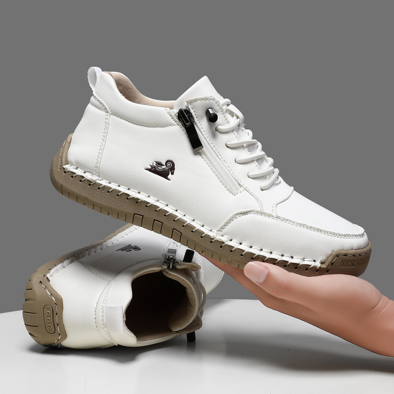 Anti Loop Rubber - Damessneakers Handgemaakte lederen vrijetijdsschoenen Outdoor zachte