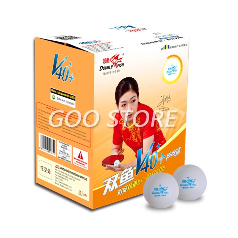 100 ballen Double Fish V40+ 1- - Table Tennis Olympics recensie en prijs