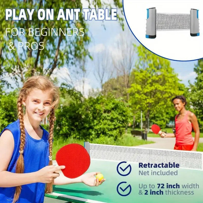 Draagbaar tafeltennisnet Uitkl - Table Tennis Net Height recensie en prijs