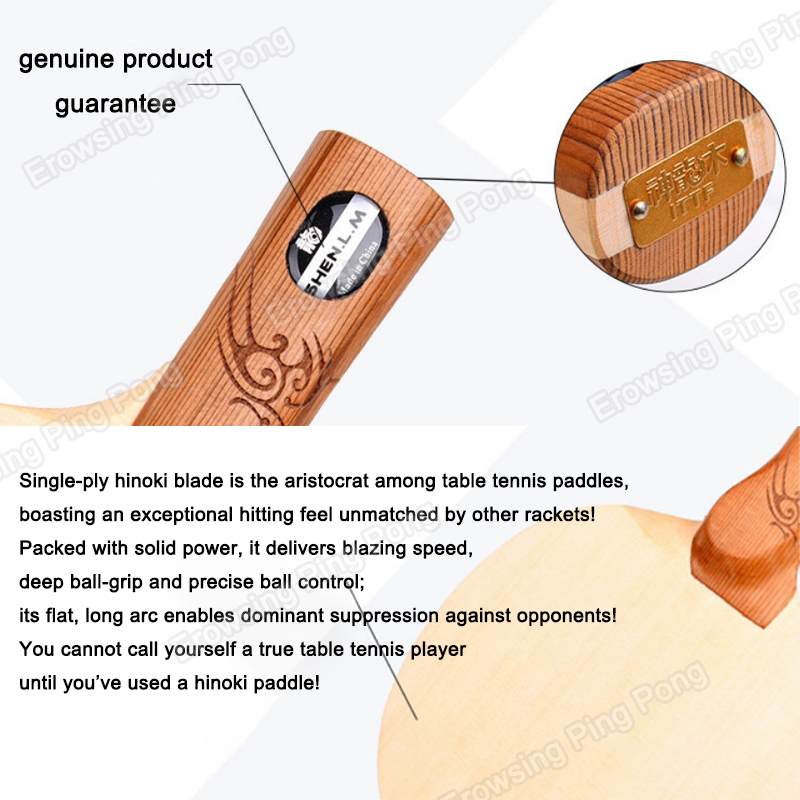 1-Ply Hinoki Tafeltennis Blade - Table Tennis Paddles recensie en prijs