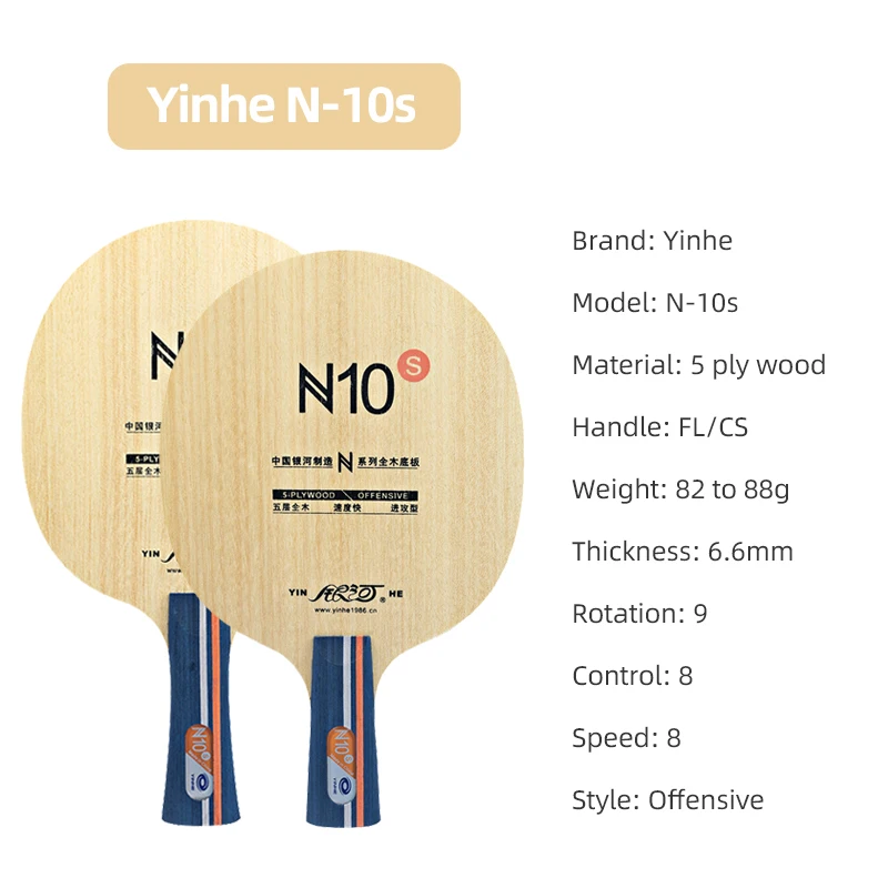 YINHE N10s Tafeltennisblad 5-l - Table Tennis Paddles recensie en prijs